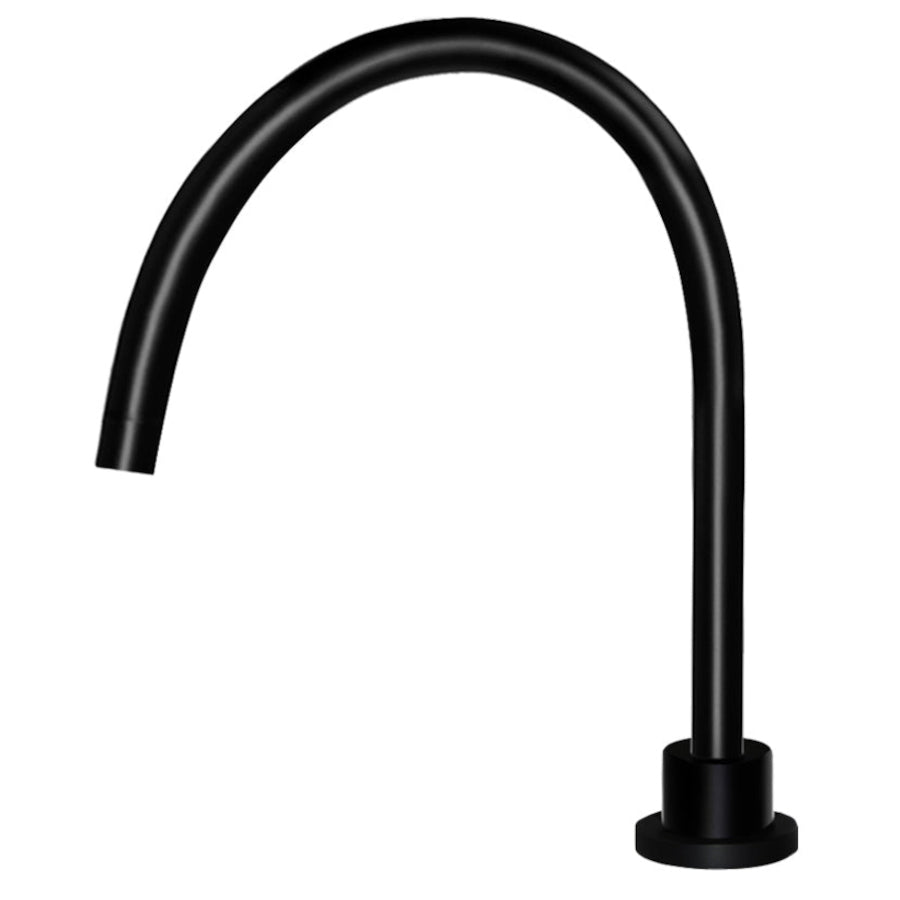 Meir Round High-Rise Swivel Hob Spout - Matte Black