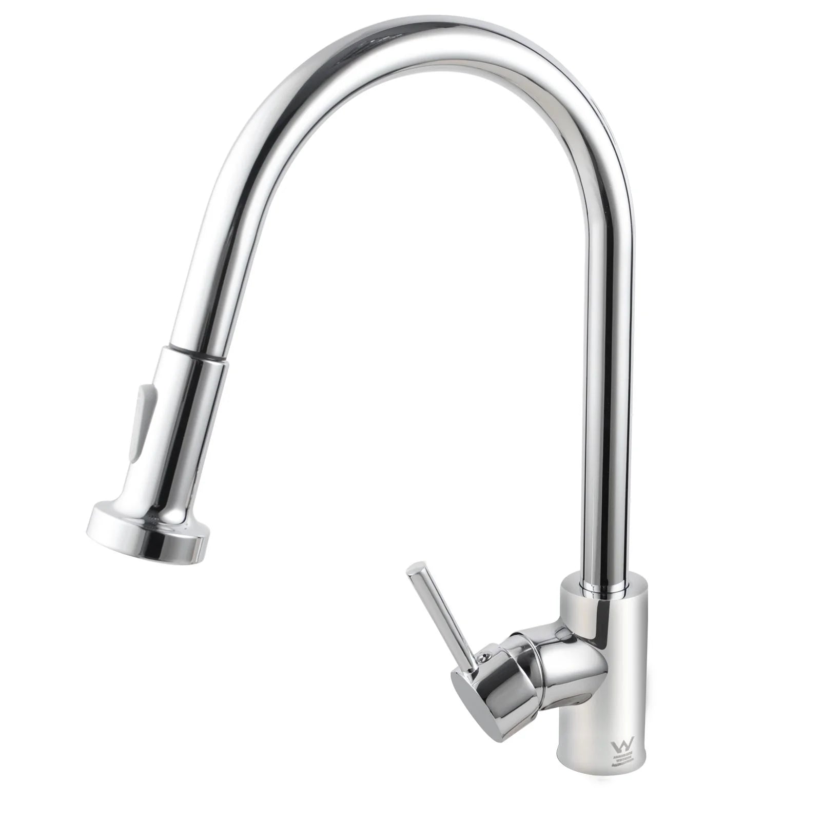 Circular kitchen sink mixer tap with retractable spray nozzle for enhanced functionality-CH1013.KM