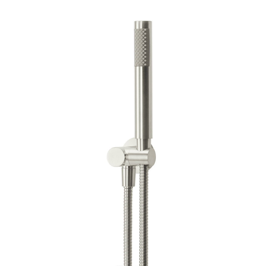 Round Hand Shower on Swivel Bracket - PVD Brushed Nickel