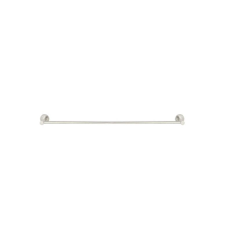 Meir Round Single Towel Rail 600mm - PVD Brushed Nickel