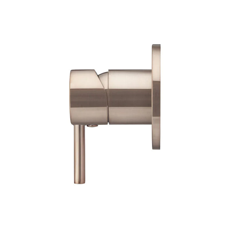 Round Wall Mixer Short Pin-Lever - Champagne