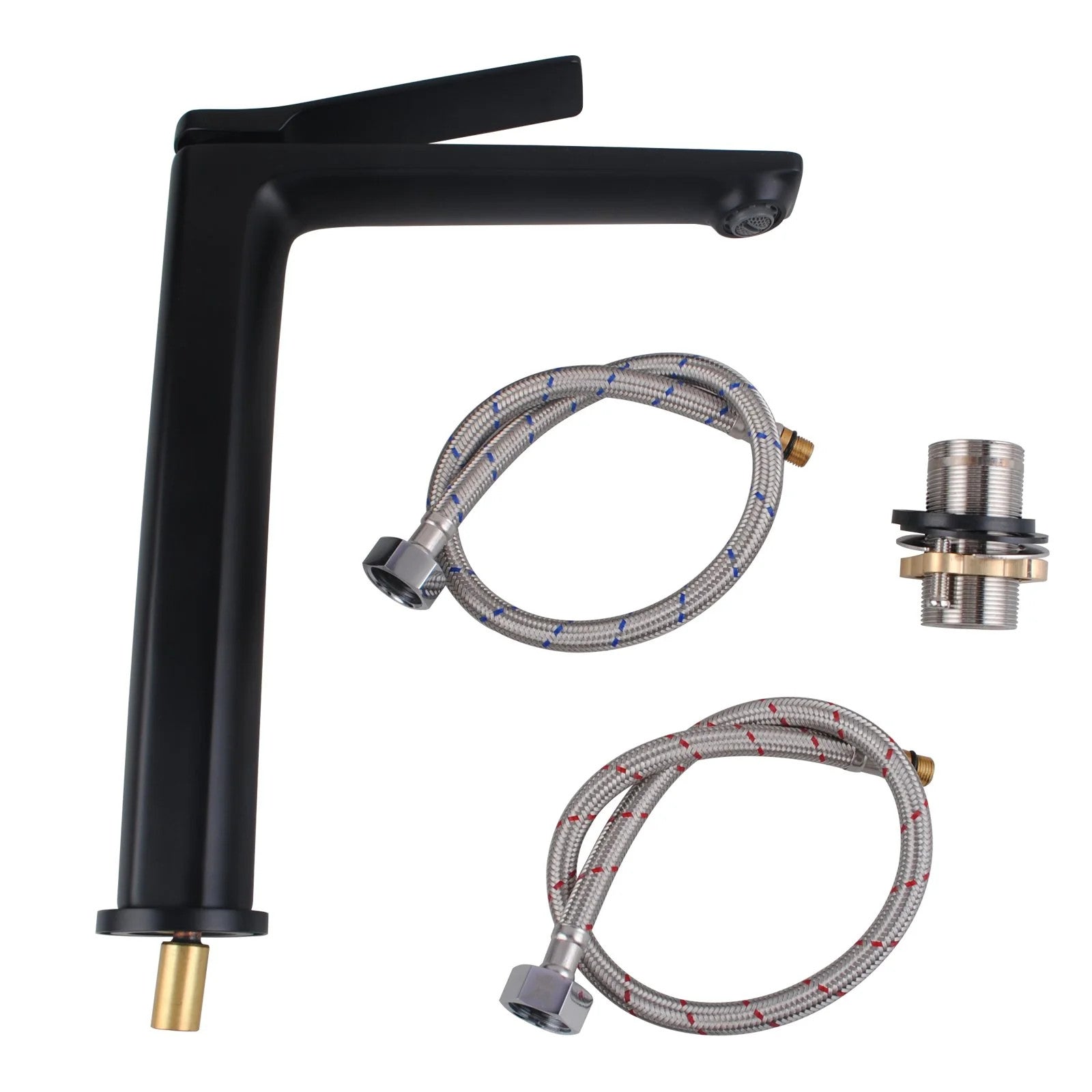 Rushy Black Tall Basin Mixer