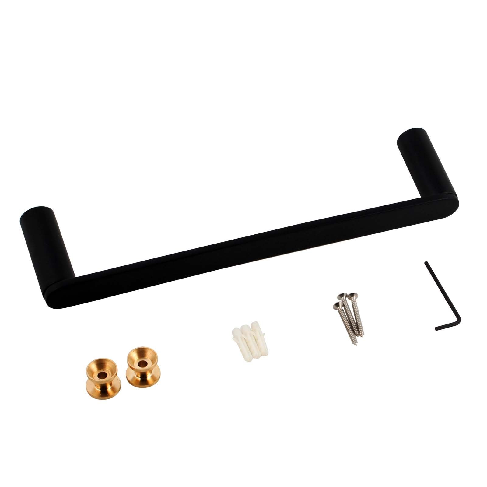 Rushy Black Towel Ring 300mm