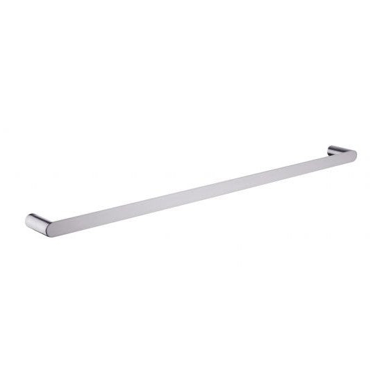 Rushy Brushed Nickel Single Towel Rail 800mm