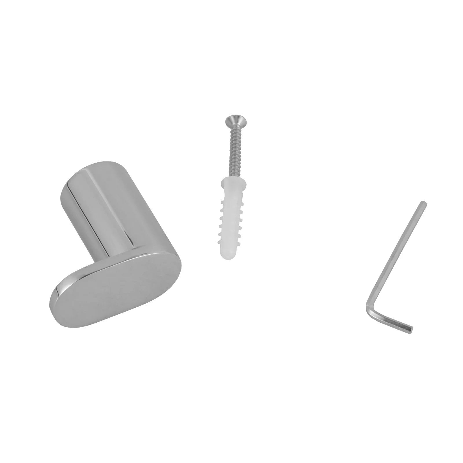 Rushy Chrome Round Robe Hook