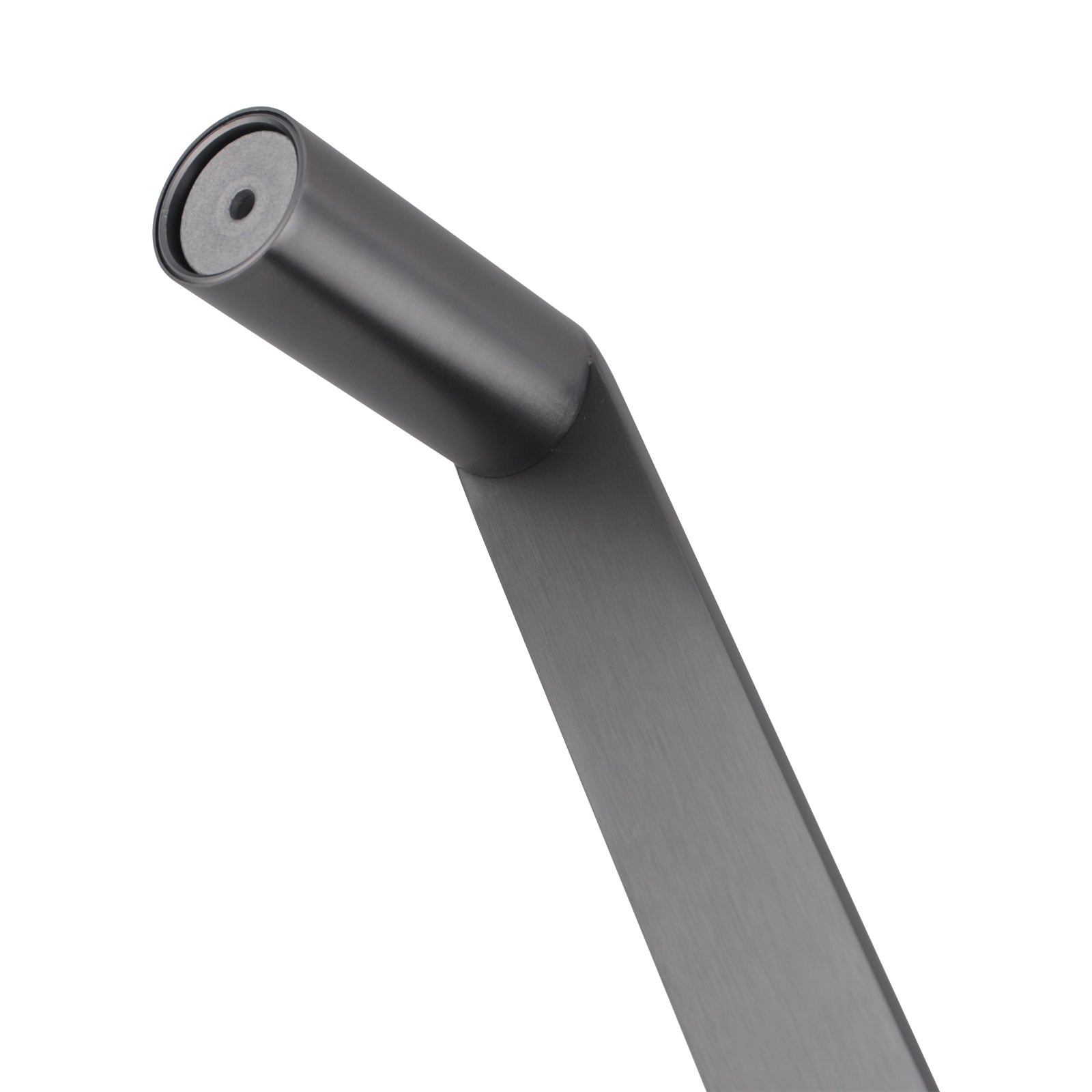 Rushy Gun Metal Grey Single Towel Rail 600mm