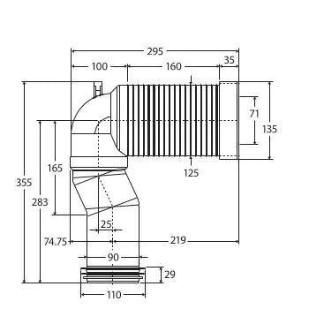 S-Trap Standard Pipe: A Curved Plumbing Pipe for Drainage-X011G-Gloss White