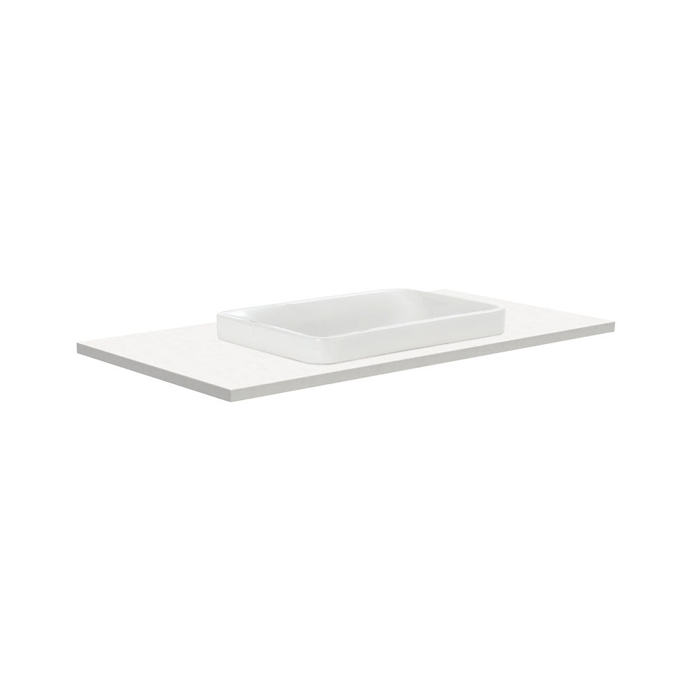 Fienza Sarah Crystal Pure 900 Semi-Inset Basin-Top, No Tap Hole