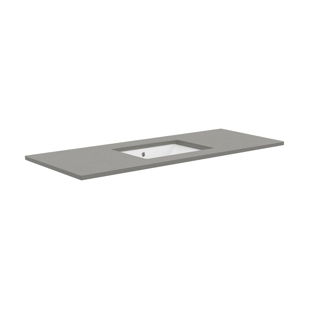 Fienza Sarah Dove Grey 1200 Undermount Basin-Top, No Tap Hole