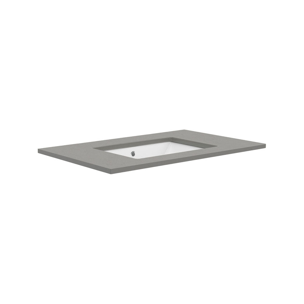 Fienza Sarah Dove Grey 750 Undermount Basin-Top, No Tap Hole