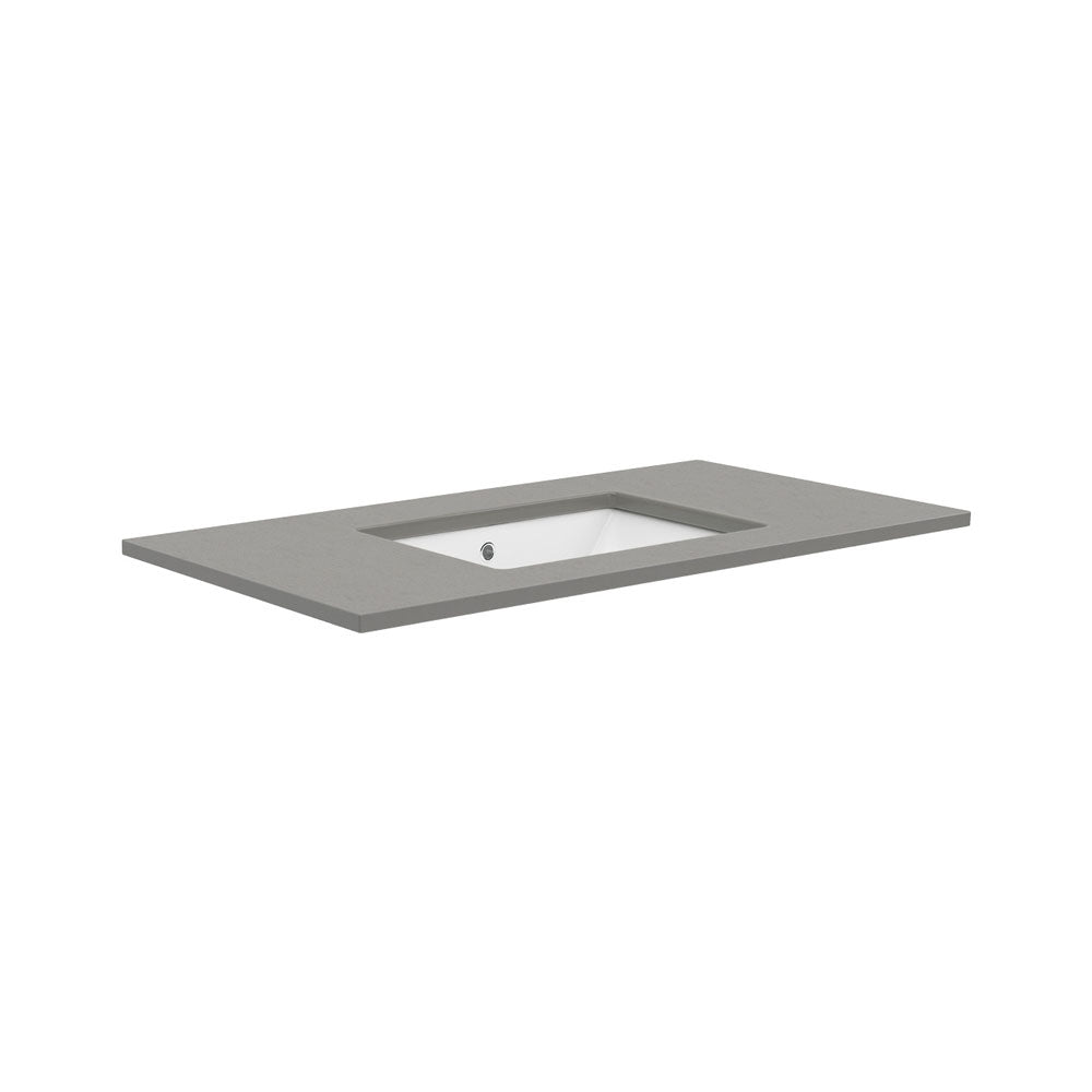 Fienza Sarah Dove Grey 900 Undermount Basin-Top, No Tap Hole