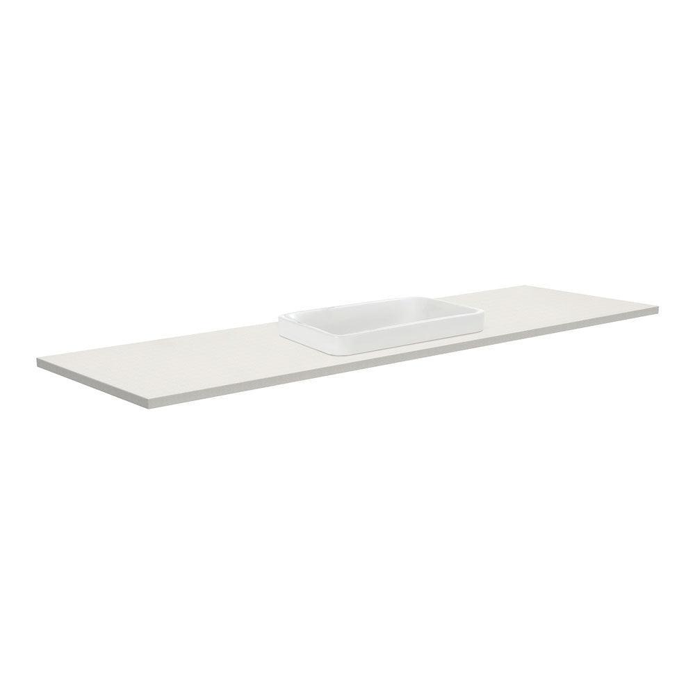 Fienza Sarah Roman Sand 1500 Semi-Inset Basin-Top, Single Bowl, 1 Tap Hole