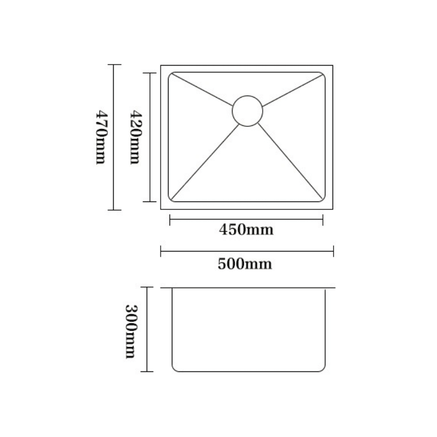 Laundry Sink - Practical and Durable Utility Fixture CT-5047