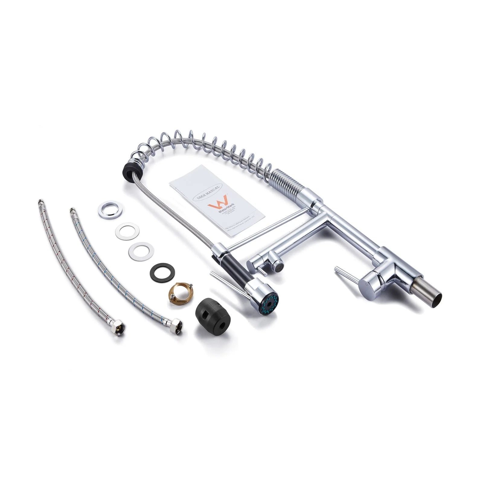 Spring Double Spout Kitchen Sink Mixer Tap: Innovative design for enhanced kitchen functionality-CH1009.KM