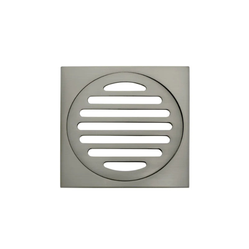 Square Floor Grate Shower Drain 100mm outlet - PVD Shadow