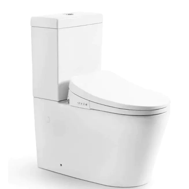 Stella Rimless Smart Toilet: Remote-Controlled Modern Convenience-Gloss White-KDK002R+SMBD001