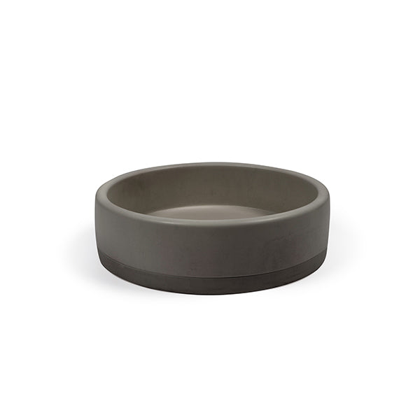Nood Co Bowl Basin Two Tone Surface Mount Mid Tone Grey