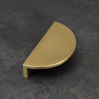 Momo Handles Barrington Eclipse Ribbed Matt Brass