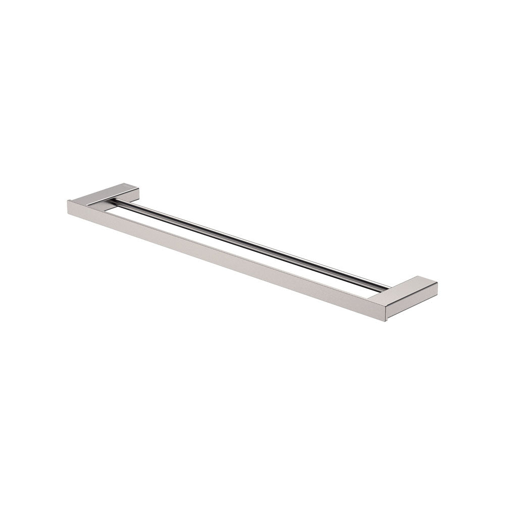 Fienza Tono Double Towel Rail, 610 mm, Brushed Nickel