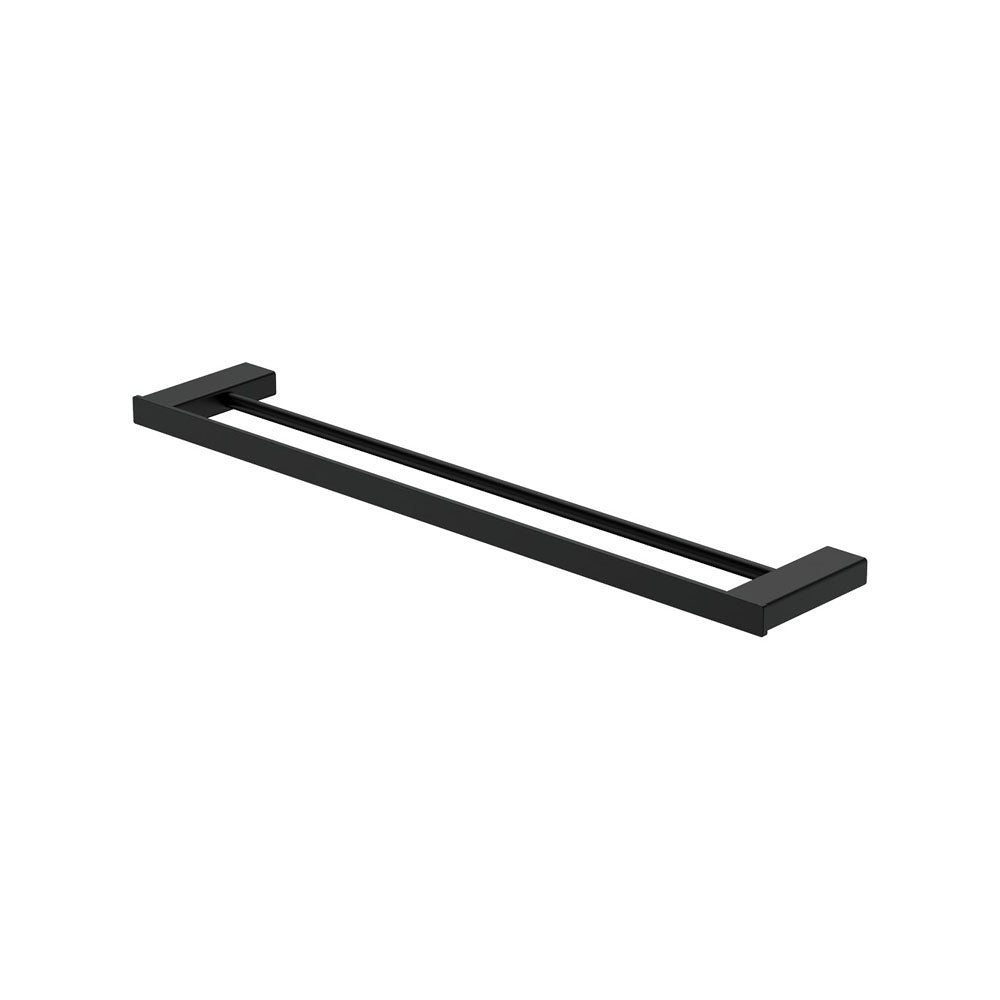 Fienza Tono Double Towel Rail, 610 mm, Matte Black
