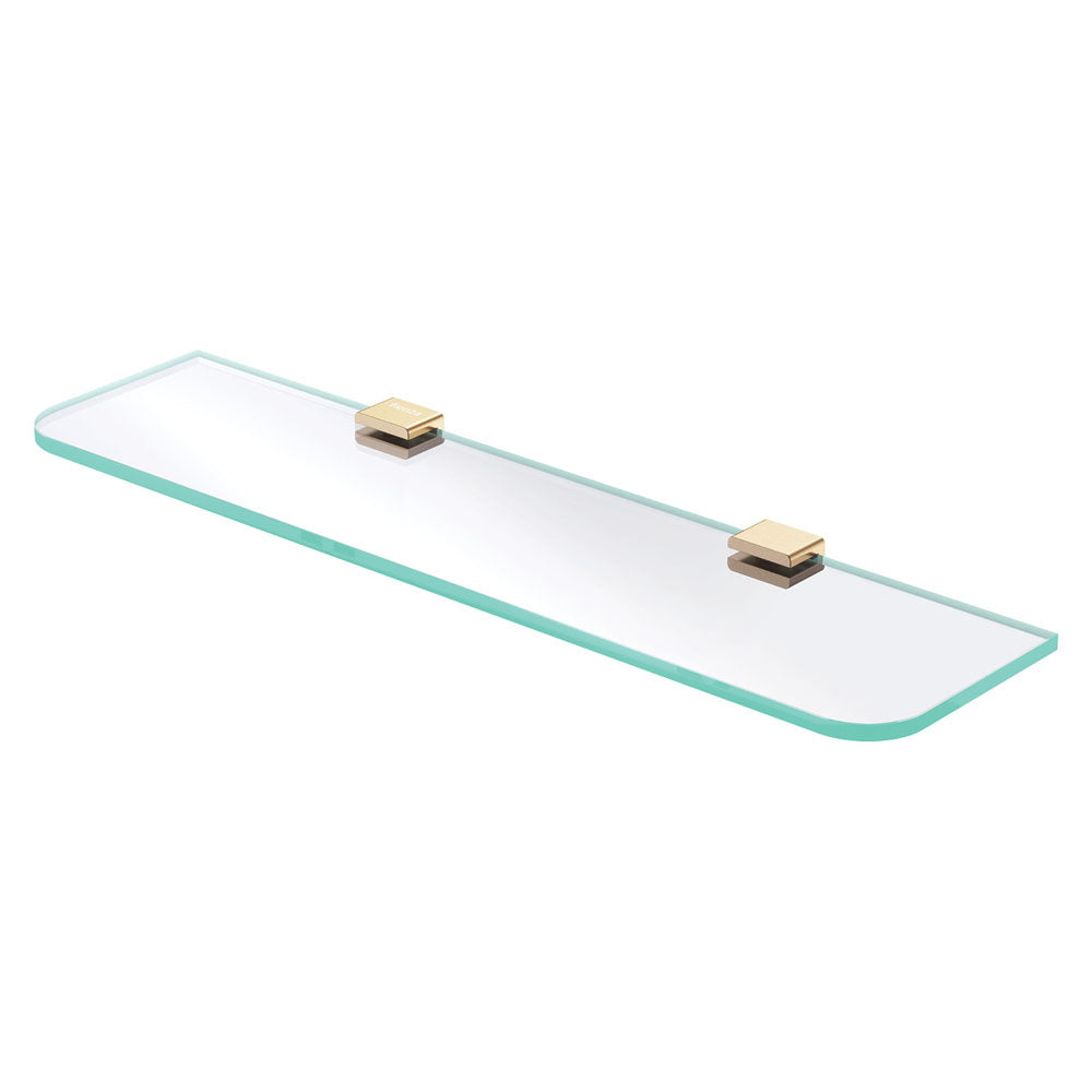 Fienza Tono Glass Shelf, Urban Brass