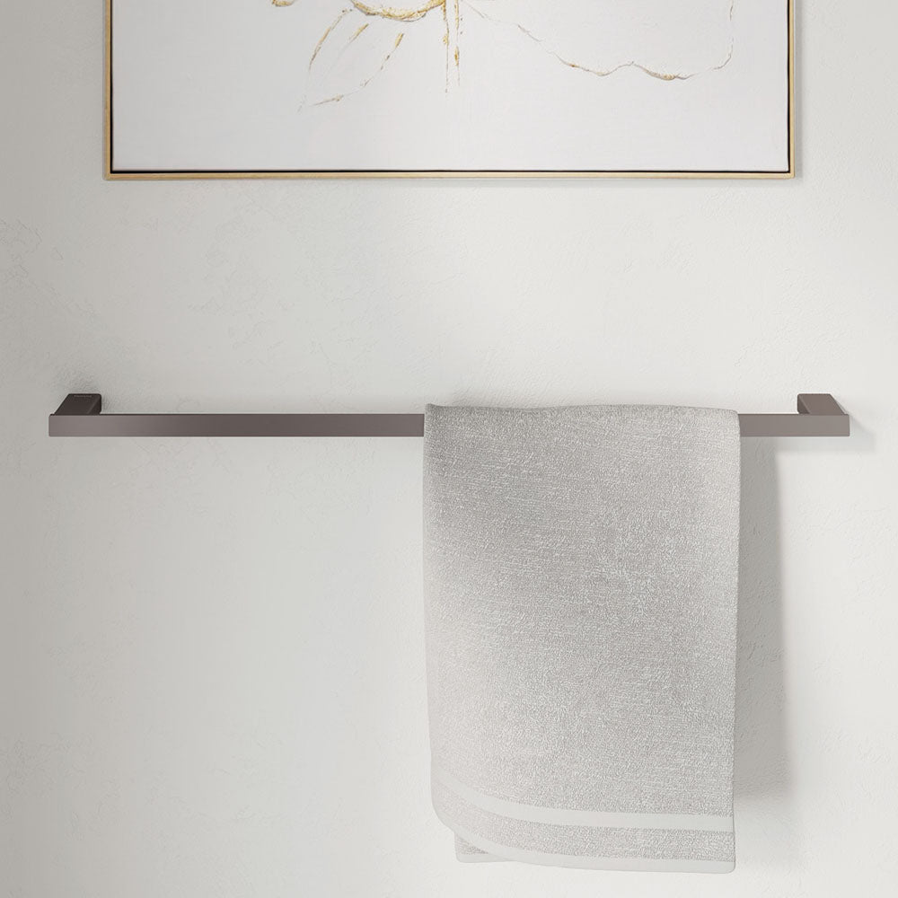 Fienza Tono Single Towel Rail, 610 mm, Gun Metal
