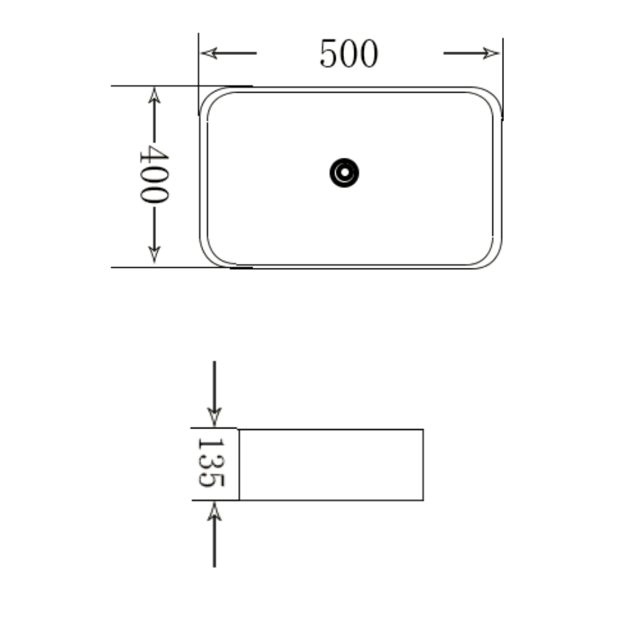 Chic Top Counter Ceramic Basin 167A for Modern Bath Spaces SM-167A