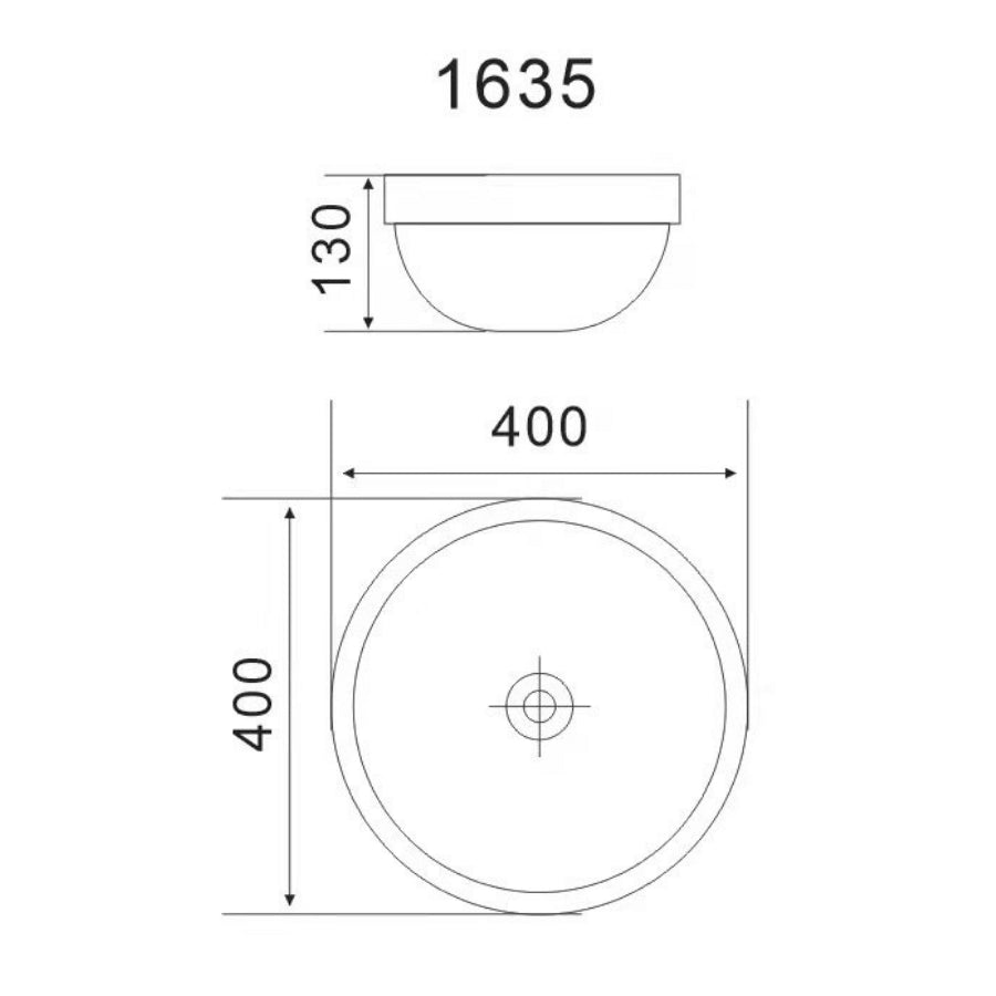 Top Counter Ceramic Basin YJ1635: Seamlessly Combining Style and Functionality, Size