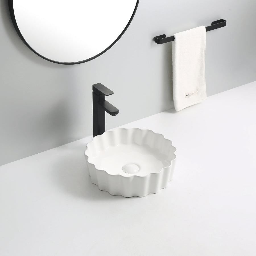 Contemporary and Stylish Ceramic Basin: Top Counter Ceramic Basin YJ9623