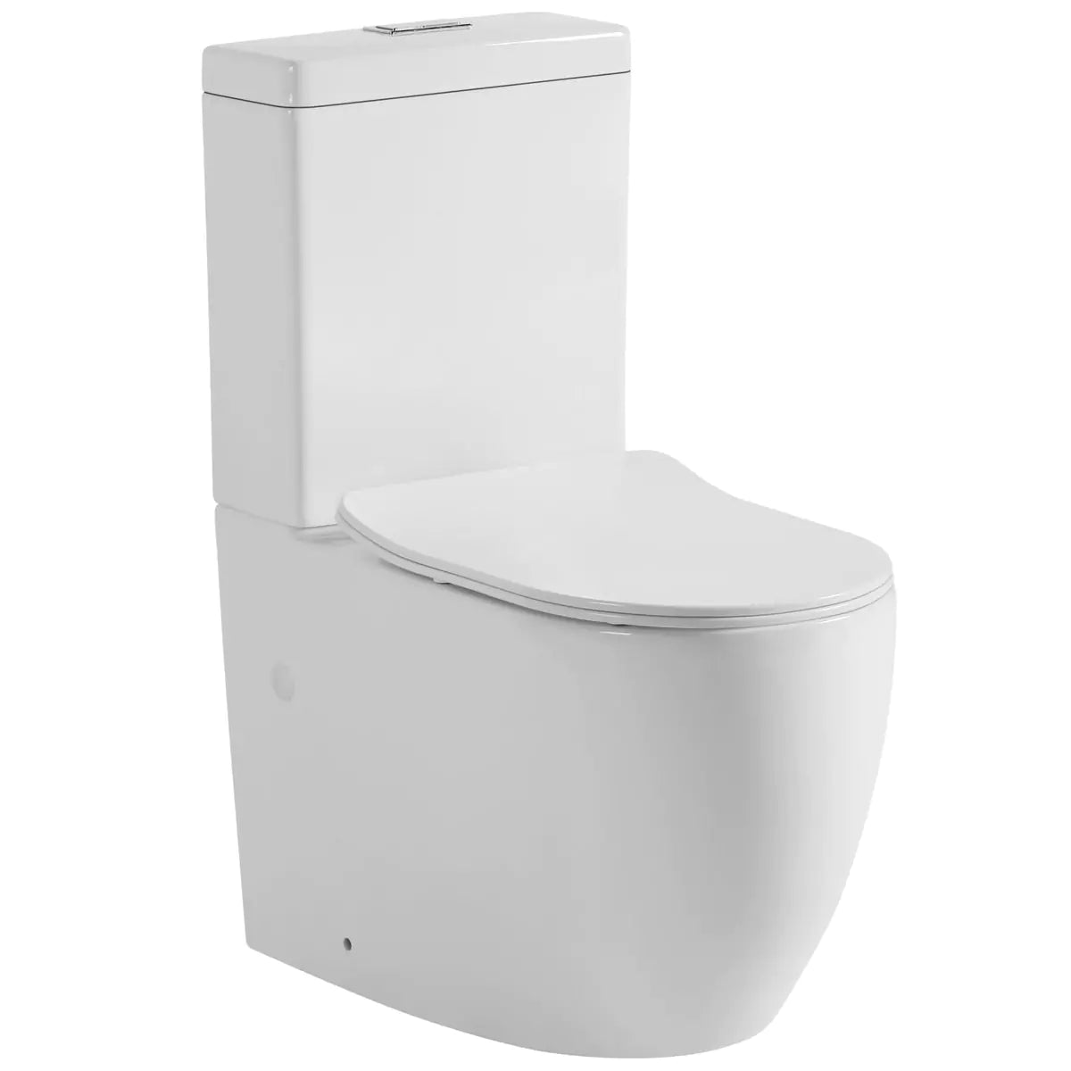 Veda Back-to-Wall Toilet Suite in Gloss White-KDK025C/KDK025P