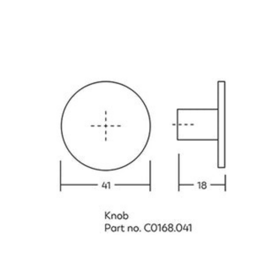 Momo Handles Como Knob 41mm Matt Black