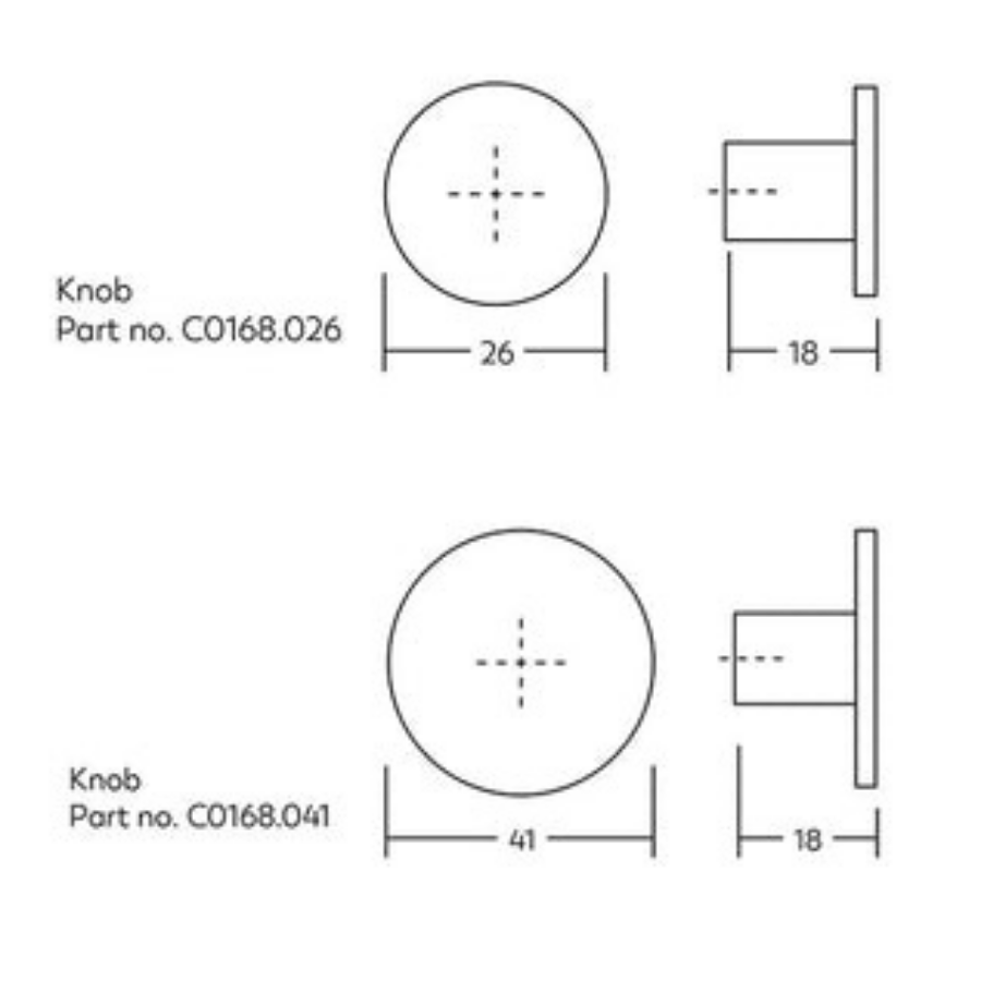 Momo Handles Como Knob Brushed Gold