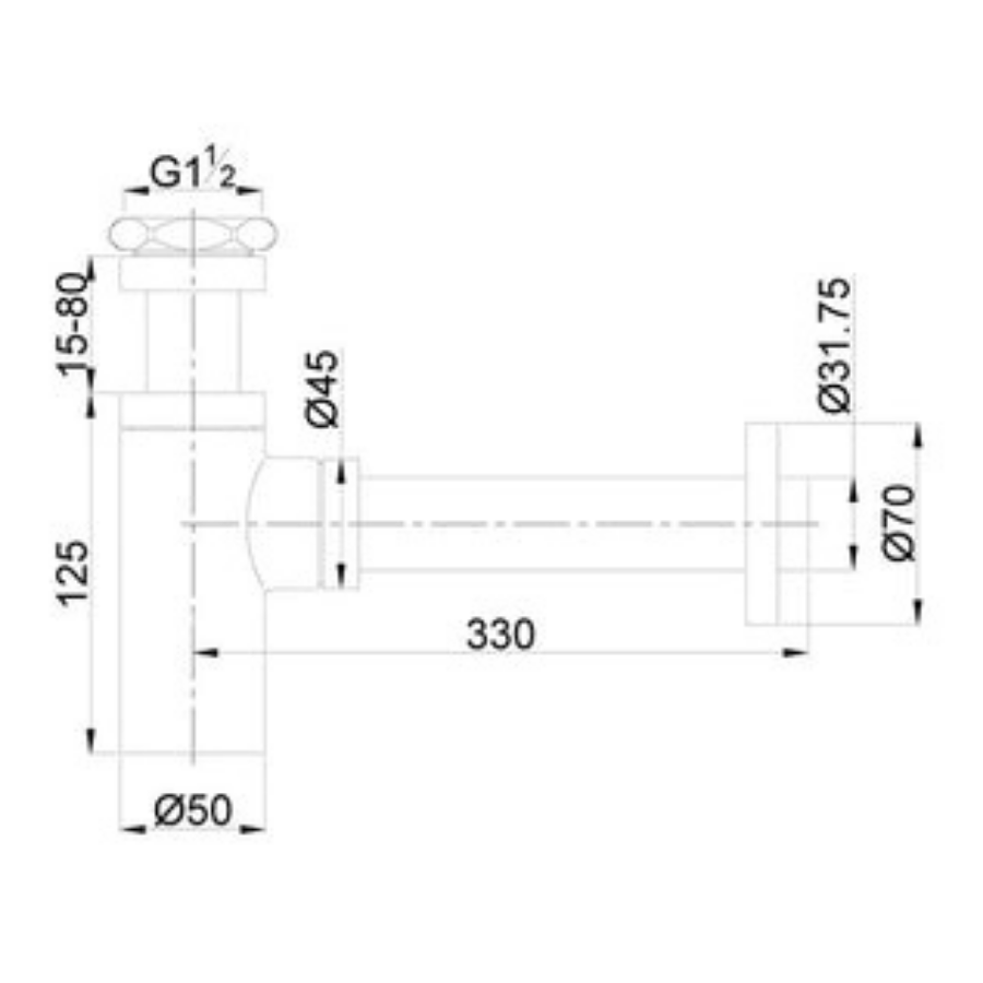 ADP Subway Bottle Trap-Matte White