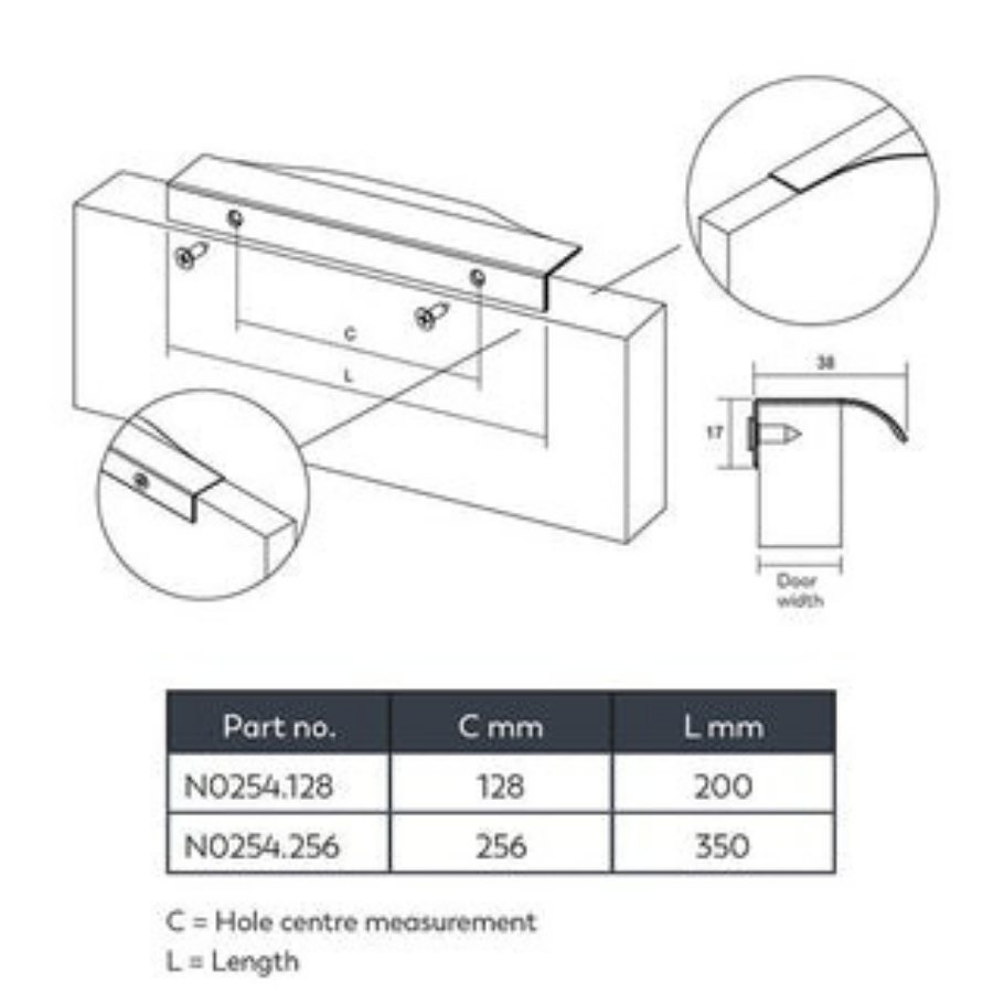 Momo Handles Noma Pull Handle Matt Black