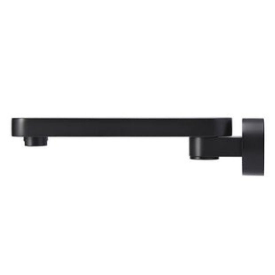 Meir Matte Black Round Swivel Wall Spout