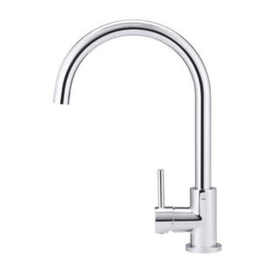Meir Round Kitchen Mixer - Chrome