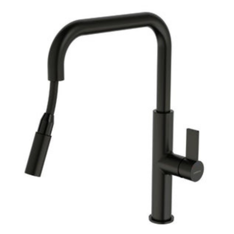 Caroma Urbane II Pull Out Sink Mixer - Matte Black