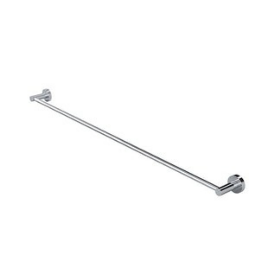 Meir Round Single Chrome Towel Rail 900mm
