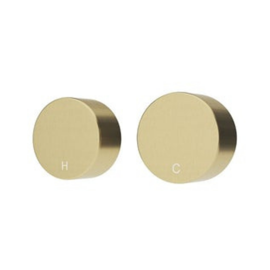 Meir Circular Wall Taps Tiger Bronze