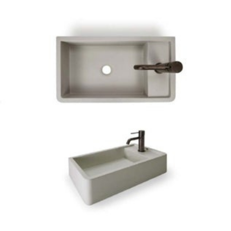 Nood Co Shelf 01 Wall Hung Basin Copan Blue