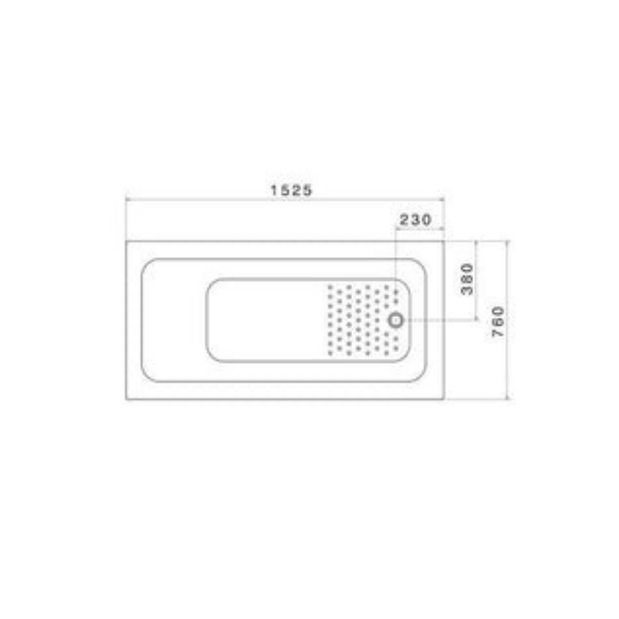 Caroma Vivas Anti-slip Island Bath