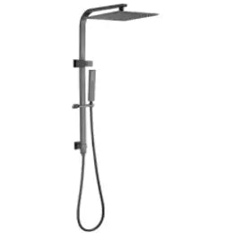 Square Shower Station with Top Water Inlet and Modern Design-Brushed Nickel-BU2130-SH-10