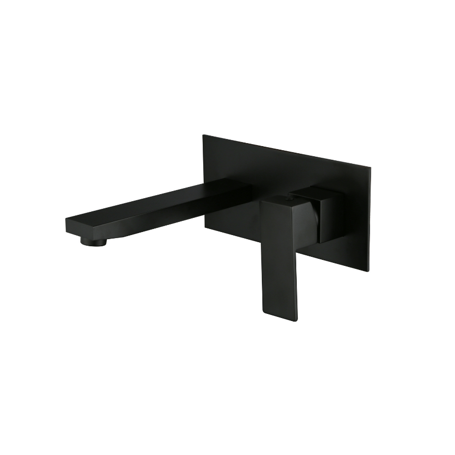 Tabi SQ Wall Basin Mixer - Matte Black