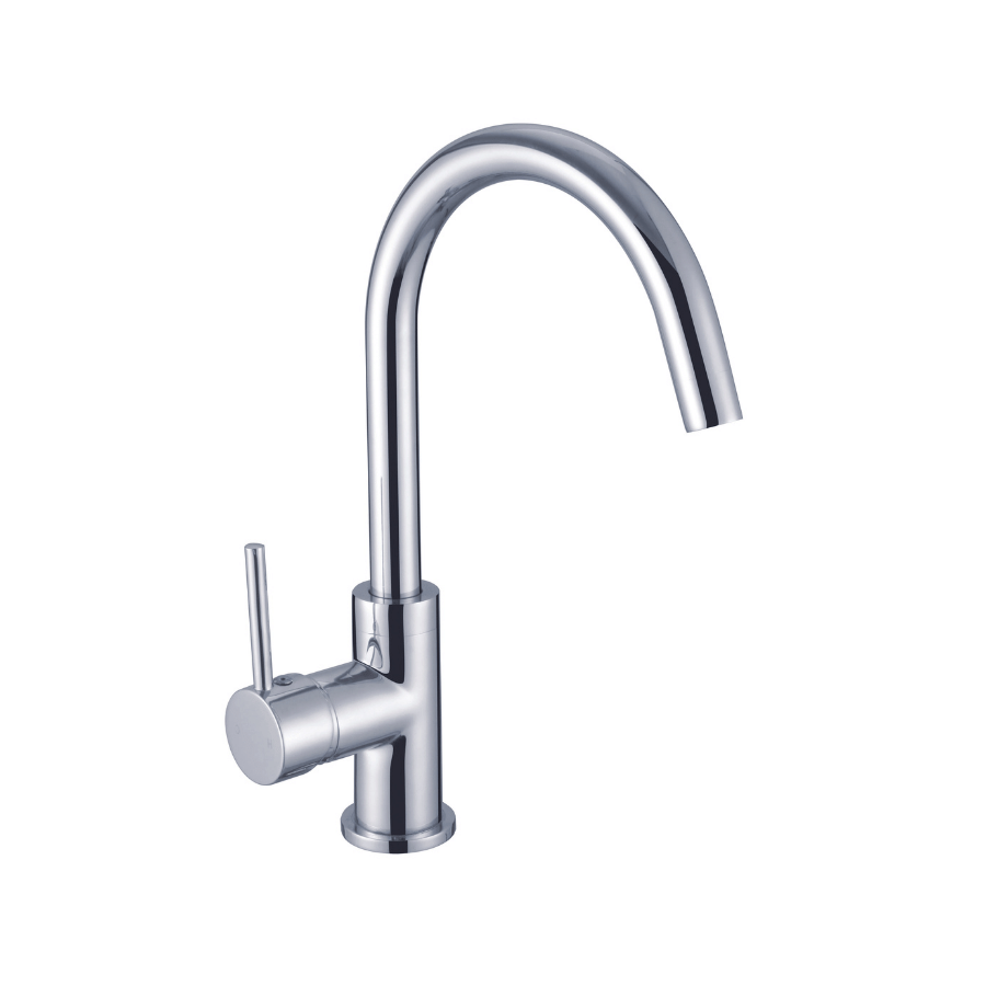 Round Sink Mixer - Chrome