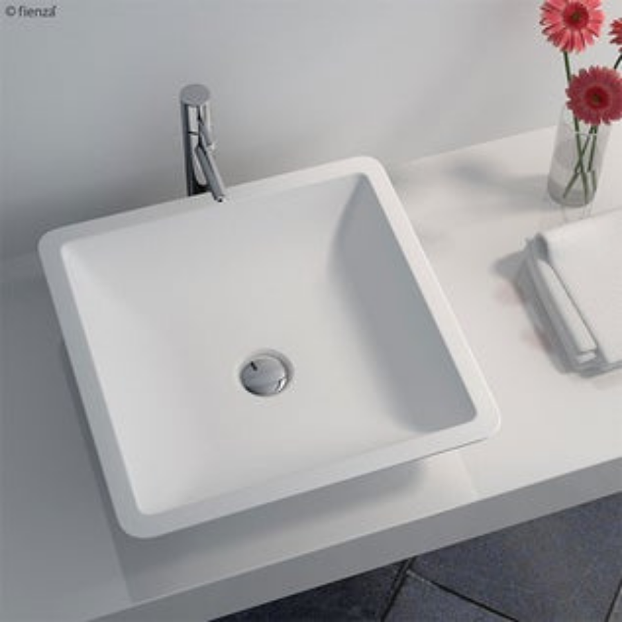 Fienza Classique 420 Above Counter Solid Surface Basin - Matte White