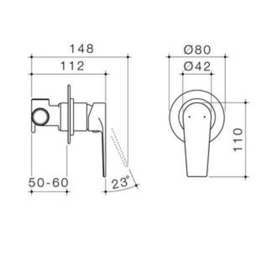 Caroma Vivas Bath/Shower Mixer