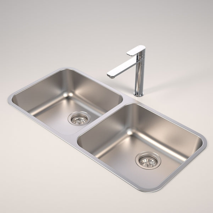 Caroma Luna Stainless Steel Double Bowl Sink