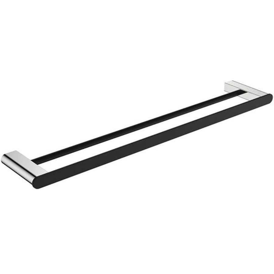 Fienza Lincoln Mixed Finish Double Towel Rail 800mm
