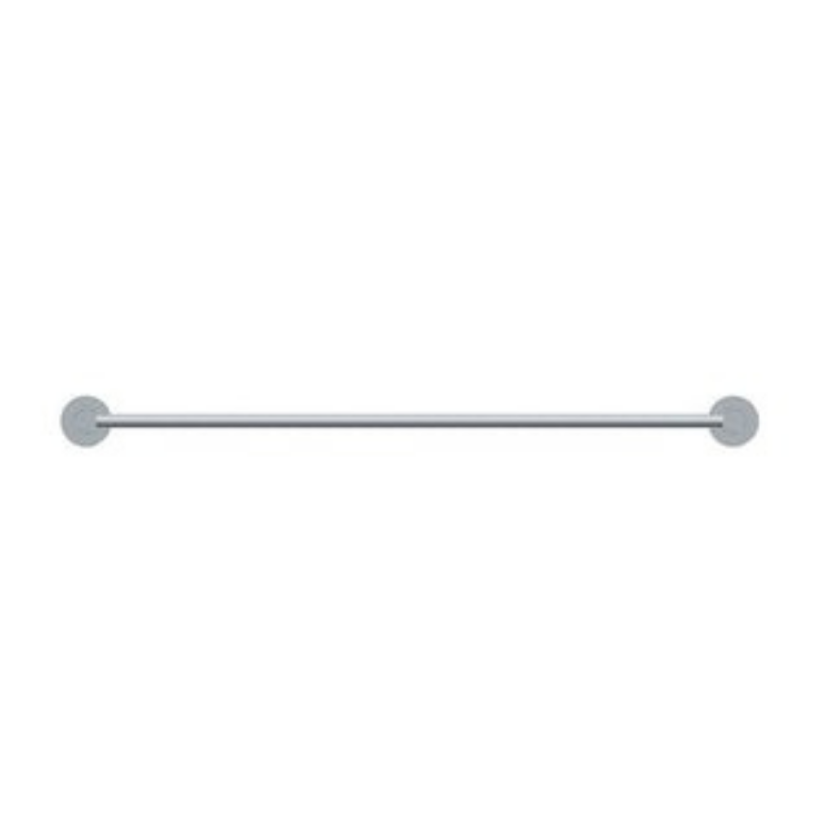 Meir Round Double Chrome Towel Rail 600mm
