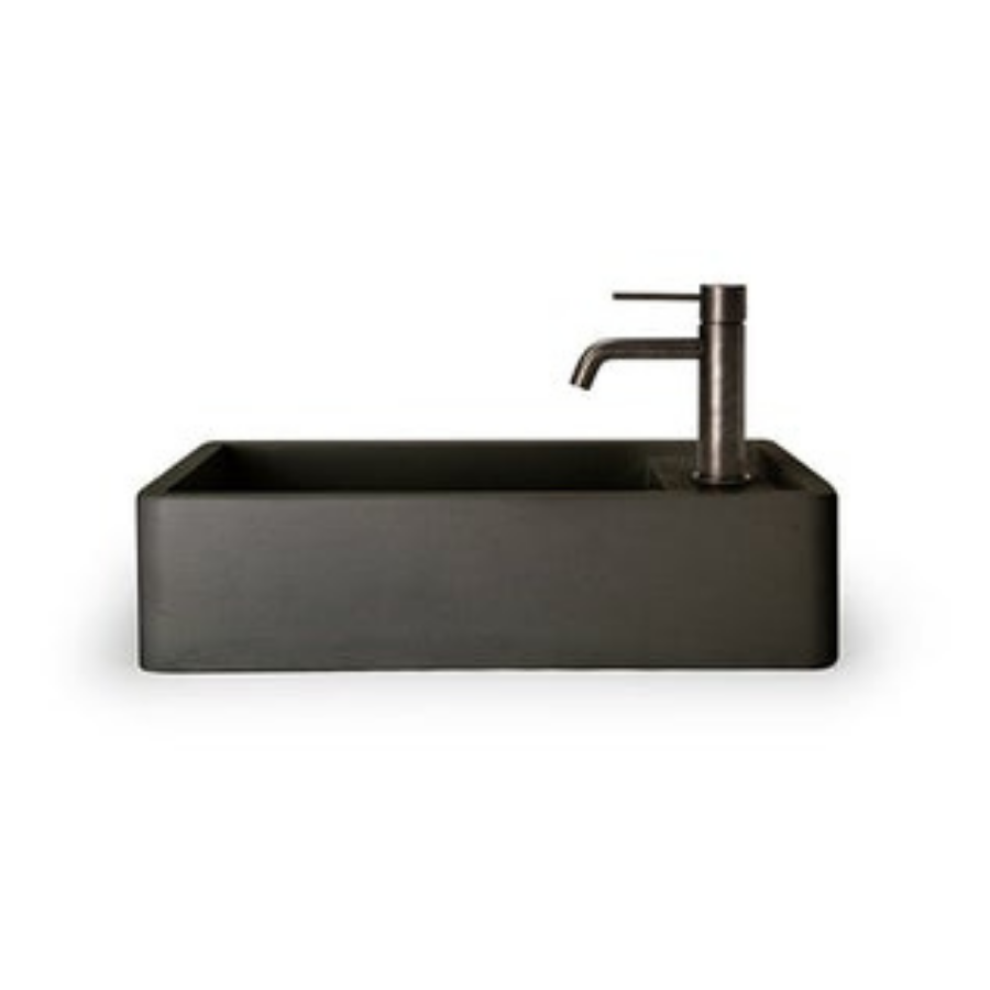Nood Co Shelf 01 Wall Hung Basin Charcoal